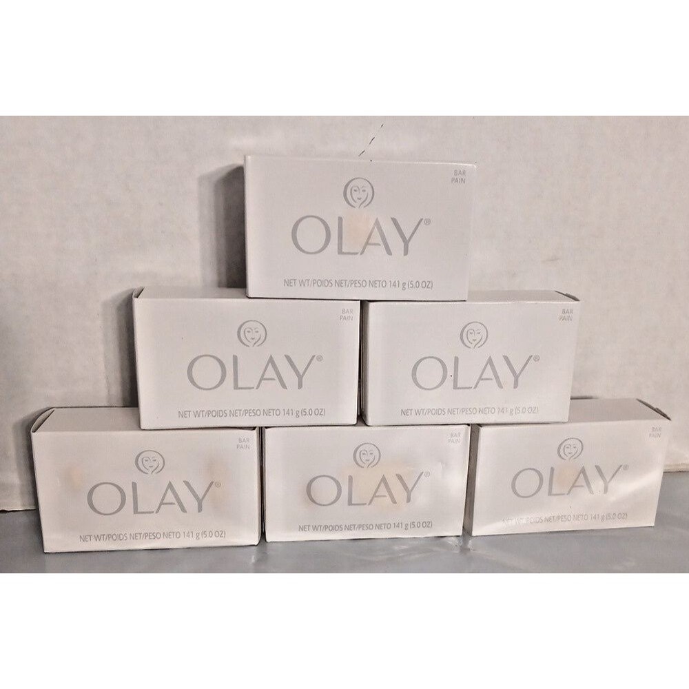 Olay Bar Soap 6 bar lot - 3.75 oz (106g) Each - Classic White Cleansing Bars